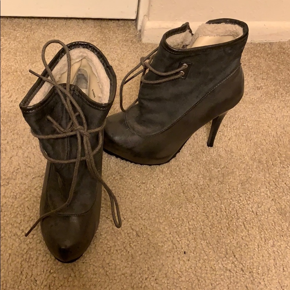 High heel booties